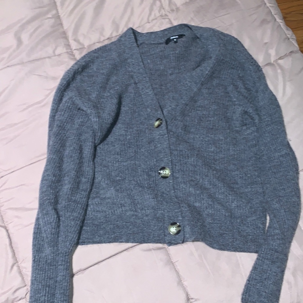 medium gray sweater. never worn.